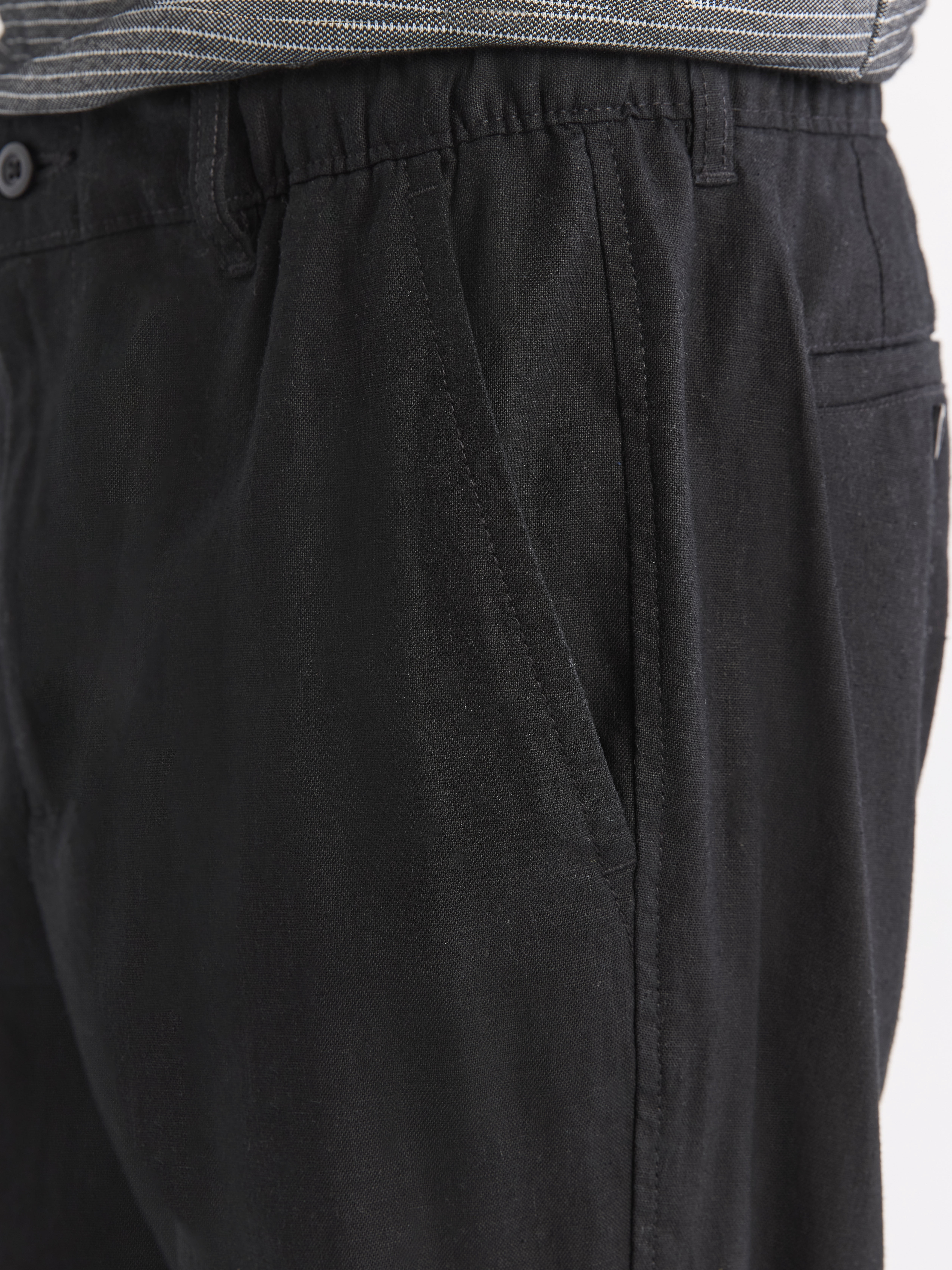 Free Assembly Men's Linen Blend Pants, 31" Inseam, Sizes XS-3XL