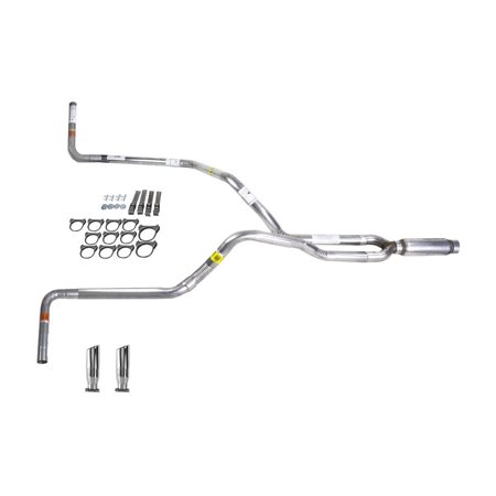 F150 05-06 dual exhaust 2.25 pipe Glass Pack muffler RC Tip Side Exit
