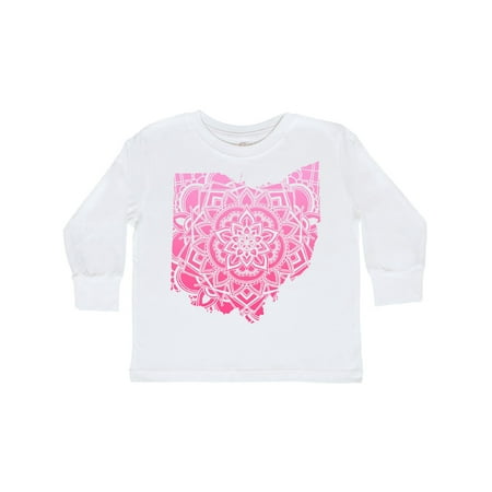 

Inktastic Ohio Silhouette Mandala Gift Toddler Boy or Toddler Girl Long Sleeve T-Shirt