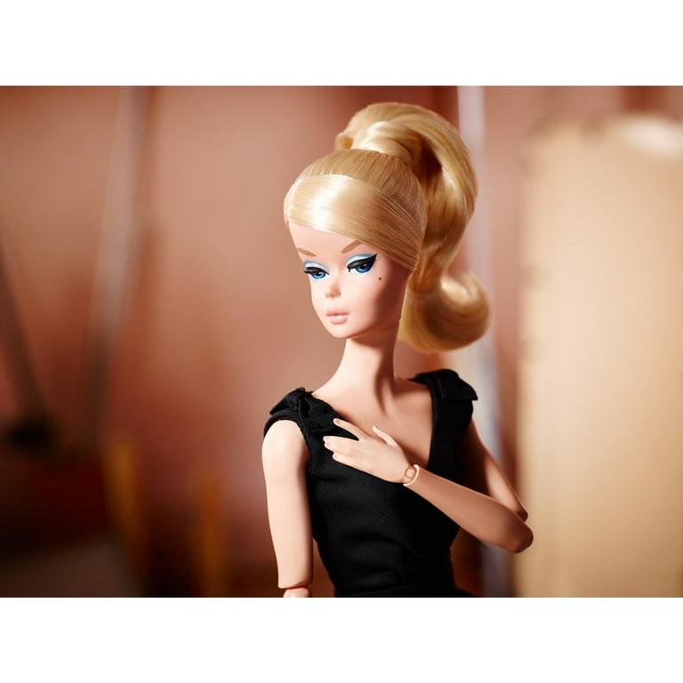 barbie little black dress Black Rhinestone Mini Dress