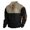 D1-Black43, variant on Cord Rib Knit Tops for Men Color Block Henley Sweater Suede Elbow Patch Button Placket Long Sleeve Sweatshirt Western Daily Sweatshirt