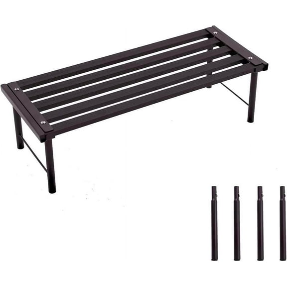 Metal Plant Stand, Rust-proof Aluminum Flower Pot Stand, Plants Display Stands Decoration Racks for Living Room Balconies and Gardens (60 Ebony)