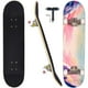 thumbnail image 1 of CAPARK Patinetas para principiantes, adultos, jóvenes, adolescentes, niños, niñas, niños, 31 pulgadas, tablas de skate profesionales completas, 7 capas de arce canadiense, longboards cóncavos de doble, 1 of 5