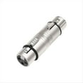 thumbnail image 3 of Paquete de 2 Conectores XLR Hembra A Hembra, Conector 3 Pines para Micrófono, Estéreo, Mezclador, 3 of 5