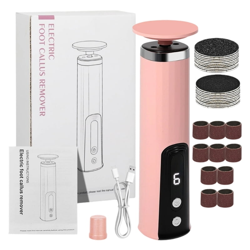 Electric Foot File Callus Remover USB Charging Ergonomic Handle ABS Texture
