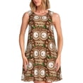 thumbnail image 1 of Disketp Beautiful Owl para Vestido sin Mangas para Mujeres, Vestidos de Verano para Mujeres, Casual y Holgado para la Playa, 1 of 7