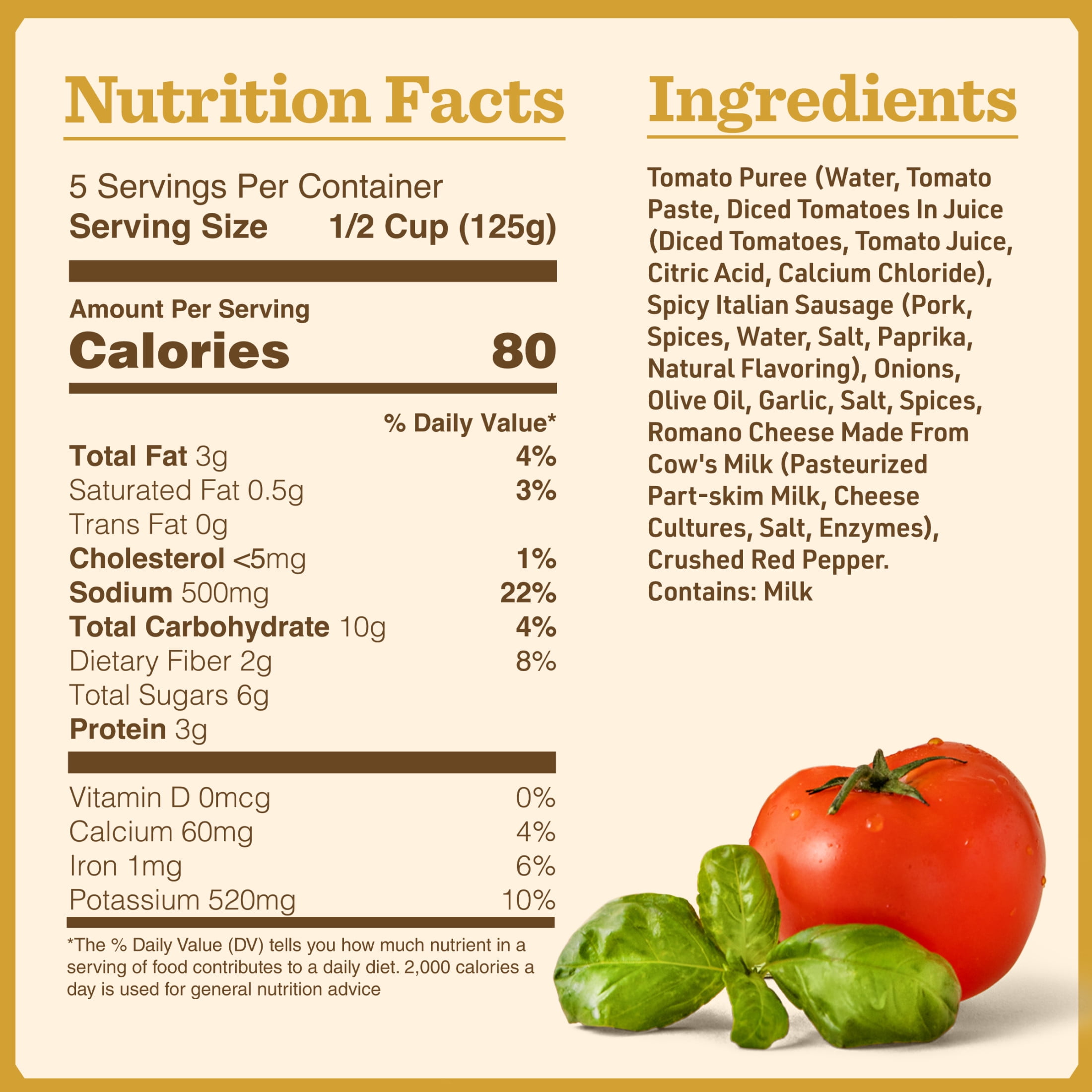 (6 pack) Bertolli Pasta Sauce with Spicy Italian Sausage and Romano Cheese, Spaghetti Tomato Sauce, 24 oz