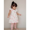 thumbnail image 7 of M+A by Monica + Andy Organic Cotton Short Sleeve Let's Dance Dress + Legging Set, Sizes 12-18M-5T, 7 of 7