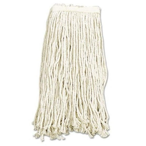 1711148 31 in. Cotton & Synthetic Cut-End Wet Mop Head  Natural