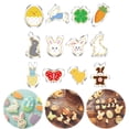 thumbnail image 3 of Galletas Dibujos Animados Moldes para Hornear Hojaldres Pascua Acero Inoxidable Suministros Fiesta Felices, 3 of 9