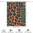 thumbnail image 2 of Leopard Print Pattern Shower Curtain for Bathroom with 12Hooks, Polyester Fabric Thick Shower Curtain Washable Waterproof Curtain, 2 of 8