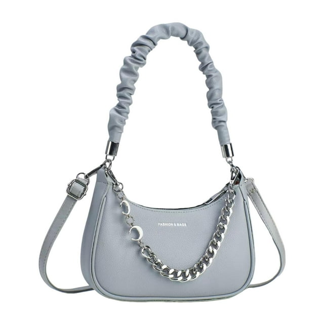 Bolso de hombro para mujer, elegante y moderno, tipo bandolera, para ir de compras, fiestas y trabajo Azul