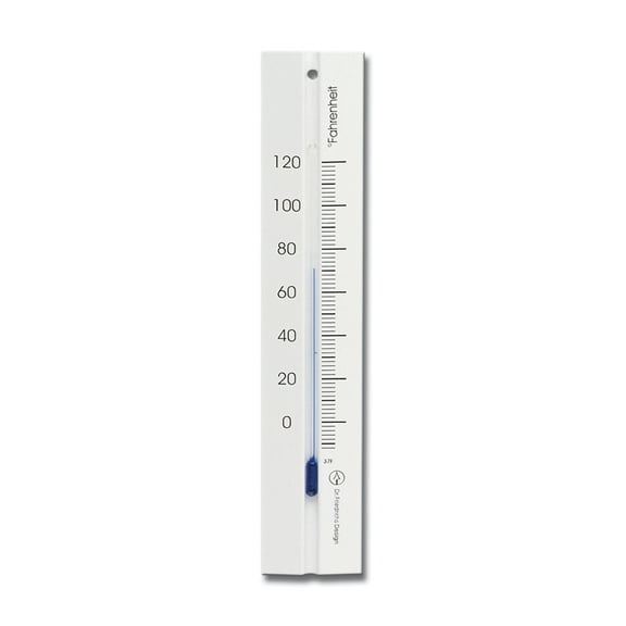 Wall Thermometer 7.8 inch Beechwood White Finish