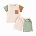 thumbnail image 4 of NIEWTR Baby Boy Clothes Cow Print Short Sleeve Rodeo T Shirt and Shorts Set Toddler Summer Outfit Infant 2 Piece Casual Sets 6 12 18 24 M 1t 2t 3t 4t 5t(Beige,0-6 Months), 4 of 4