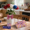 thumbnail image 6 of Red White & Stripes Ribbon 5 Yards 1.5 inch Wide Ribbon Usa 250Th Anniversary Wired Ribbon for Crafts Wrapping Wreath Bows Patriotic 4th of July Ribbons for Memorial Day Home Party Decoration, 6 of 8