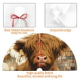 thumbnail image 4 of Lsque Cow With Butterflies Lilies Print Christmas Tree Skirt, Tree Skirt with Ties or Velcro, Perfect for Holiday Decorations, Halloween, and New Year-36", 4 of 7