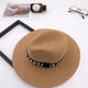 thumbnail image 4 of Sombrero plegable Sunnimix unisex de paja verano negro, 4 of 5