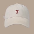 thumbnail image 1 of Spring/Summer Big Head Soft Top 7 Digital Solid Duck Tongue Hat Baseball Hat, 1 of 3