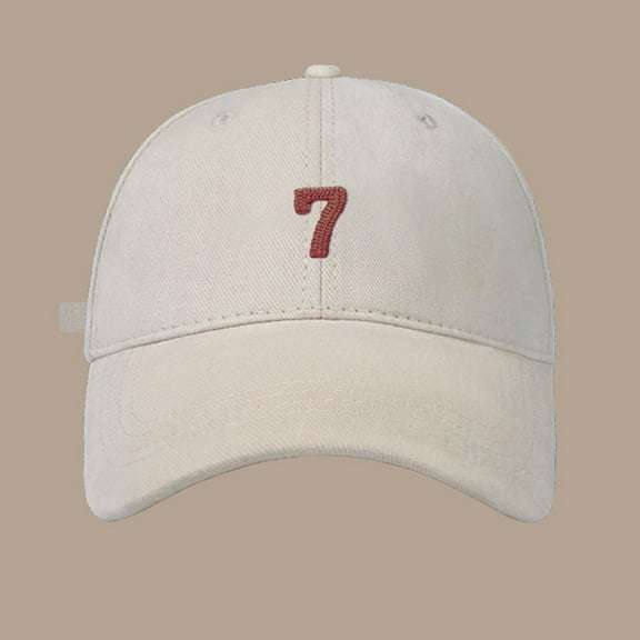 Baqcunre Baseball Cap, Spring/Summer Big Head Soft Top 7 Digital Solid Duck Tongue Hat Baseball Hat, Womens Baseball Caps, Sun Hats for Women