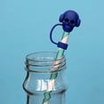 thumbnail image 4 of Fiudx Tapa de Silicona con Forma de Calavera para Pajita, Diseño a Prueba de Fugas, Apta para Lavavajillas, Ideal para Fiestas de Halloween, Compatible con Vasos de Varios Tamaños, Silicona de Grado, 4 of 5