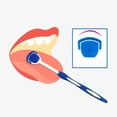 thumbnail image 2 of Cepillo para la lengua Cepillo de limpieza para la lengua Placa rascadora para adultos Cepillo para la lengua para un mejor aliento (azul y naranja), 2 of 6