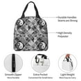 thumbnail image 4 of Fotbe Yin Yang With Black And White Bolsa Térmica con Estampado y Forro de Aluminio Grueso Bolsa de Almuerzo con Bolsillo Frontal para Hombres y Mujeres, Ideal para Trabajo, Escuela, 4 of 8