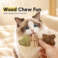 thumbnail image 2 of Catnip and Silvervine Chew, Natural Fishbone Chew Toy for Cats, Fishbone-Shaped Cat Dental Toy for Chewing, Licking, Pawing, Boredom Relief & Enrichment for Cats (2 PCS, Mixed Flavor), 2 of 7
