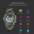 thumbnail image 5 of Reloj Niños Deportivo Luminoso Impermeable Camuflaje Militar Color de la correa Verde, 5 of 5