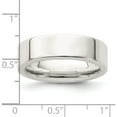 thumbnail image 3 of Sterling Silver Ss 6mm Comfort Fit Flat Size 8 Band Made In United States qcfb060-8, 3 of 5