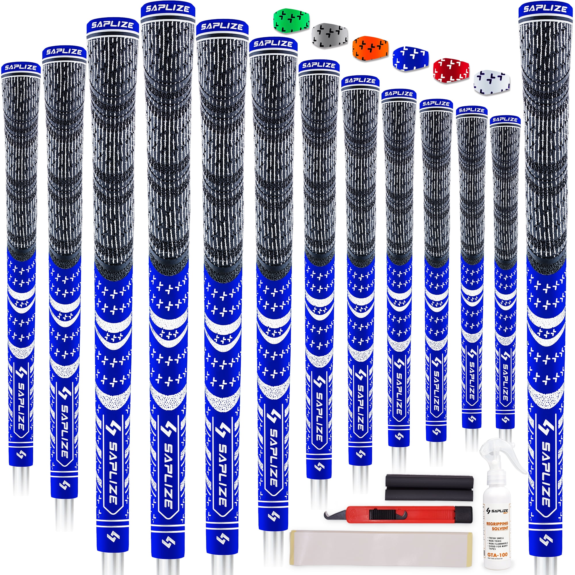 SAPLIZE Multi Compound Golf Grips, 13 Piece with Complete Regripping