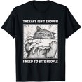 thumbnail image 1 of Therapy Isn't Enough I Need to Bite People Cat - Camiseta de meme japonesa, 1 of 2