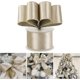 thumbnail image 3 of AIMUDI Cinta con alambre de terciopelo champán de 2,5 pulgadas, cinta navideña champán con alambre, cinta dorada champán para árbol de Navidad, coronas, guirnaldas, envoltorios de regalos, guirnaldas,, 3 of 4