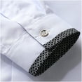 thumbnail image 6 of Fnooota Men's Colored Dress Shirts, Work Casual Summer Long Sleeve Button Down Shirts White Size XL, 6 of 6