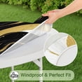 thumbnail image 5 of Black and Gold Marble Wavy Lines Pattern Round Fitted Tablecloth with Elastic Edge,Dining Table Cover Waterproof,Outdoor Round Tablecloth for Camping,Dining,Indoor and Outdoor, 5 of 7