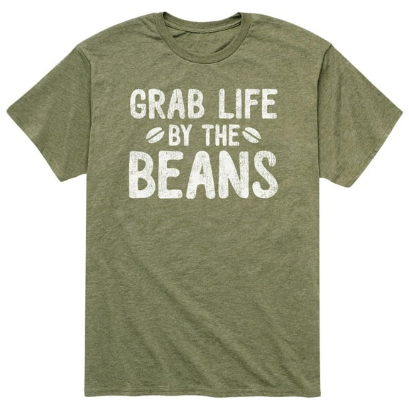 Instant Message - Grab Life By The Beans - Men's Short Sleeve Graphic T-Shirt
