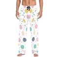 thumbnail image 2 of Cotton Mens PJ Pajama Pants Bottoms Waistband Sleepwear with Pockets Seashells and Dots, 2 of 7