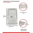 thumbnail image 4 of Inserto Acero Inoxidable con tapa 1/1 de 15cm Shorbull, 4 of 5