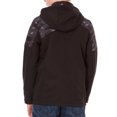 thumbnail image 2 of Snozu Junior's Full-Zip Hooded Jacket S/Black/Camo, 2 of 2