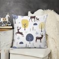 Bybiment 1 Pack Plush Throw Pillow Cover, Pattern Simple Natural