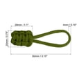 thumbnail image 2 of Uxcell Zipper Pulls Replacement Extension Cord Handle Fix Pull Tab Fixer Slider Head Repair Kit Olive Green 10 Pack, 2 of 5
