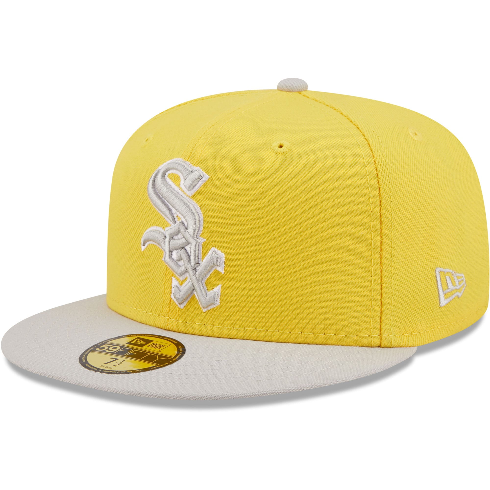 Men's New Era Yellow/Gray Chicago White Sox Spring Color Pack TwoTone