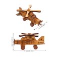 thumbnail image 2 of Minkissy Airplane Shelf Decor Wood Plane Model for Wall Shelf 1 Pcs, 2 of 6