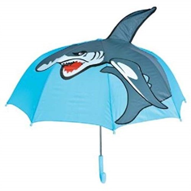Rhode Island Novelty 27" kids shark umbrella child's boy girl