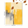 thumbnail image 3 of Ochre Leaf Sun Abstract Canvas Print Cafe Kitchen Home Wall Art, 3 of 8