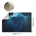 thumbnail image 2 of Dish Drying Mat Microfiber Kitchen Dish Pad Counter Absorbent Drainer Rack 12"x18" Iceberg Floating Sea, 2 of 6