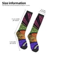 thumbnail image 4 of Fotbe Multicolored Beautiful Flower1 print Women's Men's Novelty Crew Socks Cotton Socks Knee High Socks for Walking,Running,Nurses,Pregnancy, 4 of 8