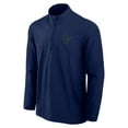 thumbnail image 2 of Men's Fanatics Navy Houston Texans Front Office Micro Tonal Quarter-Zip Pullover, 2 of 3