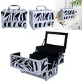 thumbnail image 1 of Zimtown Pro Aluminum Makeup Train Jewelry Storage Box Cosmetic Lockable Case Organizer, 1 of 8