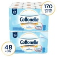 thumbnail image 2 of Cottonelle Professional Standard Roll Toilet Paper, Bulk (12456), Ultra CleanCare Bathroom Tissue, Clean Ripple Texture, White (48 Rolls of 170 Sheets, 8,160 Sheet Total), 2 of 7