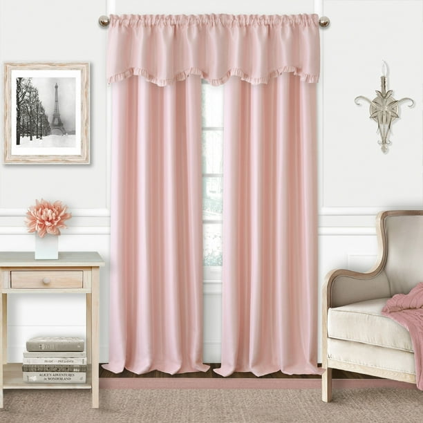 Elrene Adaline Nursery And Kid S, Soft Pink Blackout Curtains